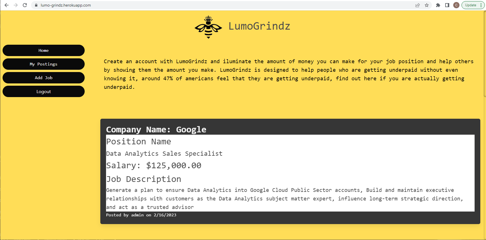 LumoGrindz Website